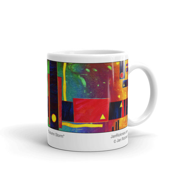 Autumn Abstract Mug - Jan Rickman
