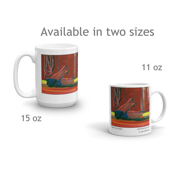 Western Themed Cowboy Boot Coffee Mug - Jan Rickman