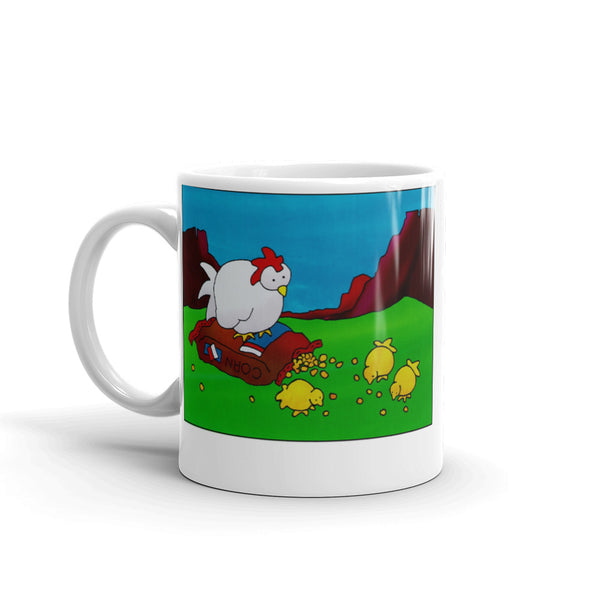Chicks Pecking Away Mug - Jan Rickman