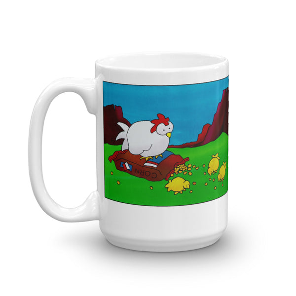 Chicks Pecking Away Mug - Jan Rickman