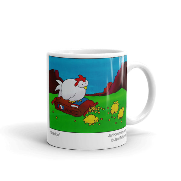 Chicks Pecking Away Mug - Jan Rickman