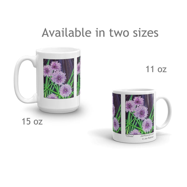 Blooming Chive Design Mug - Jan Rickman