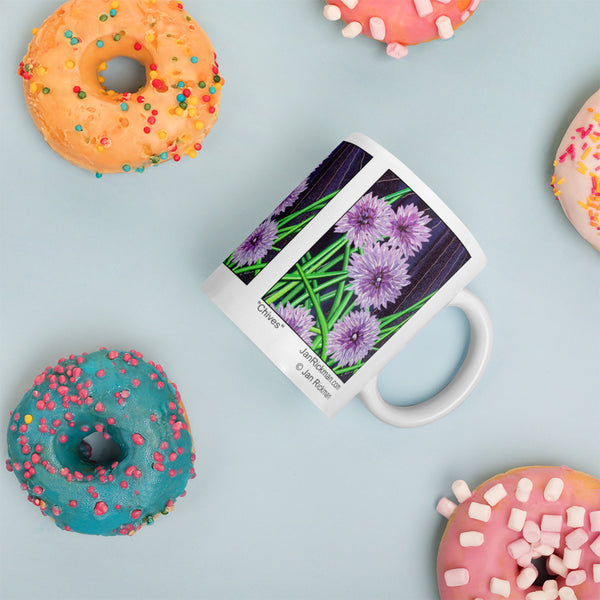 Blooming Chive Design Mug - Jan Rickman