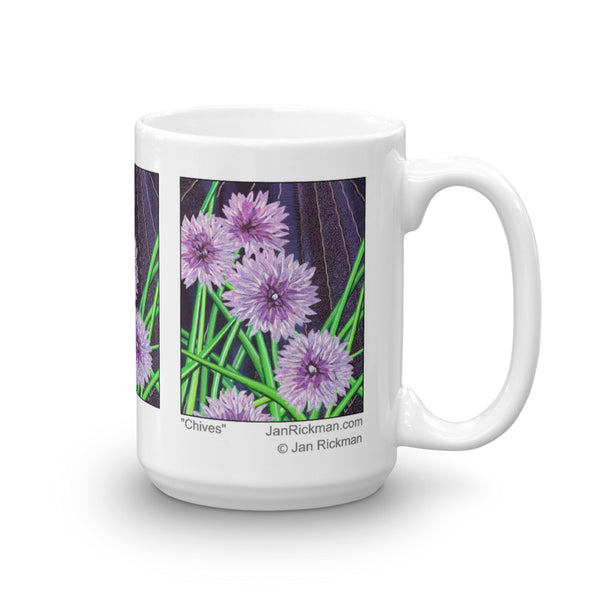 Blooming Chive Design Mug - Jan Rickman