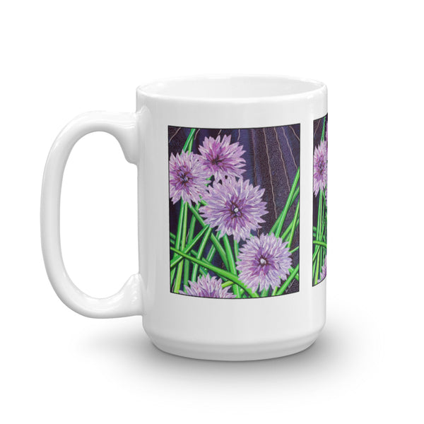 Blooming Chive Design Mug - Jan Rickman