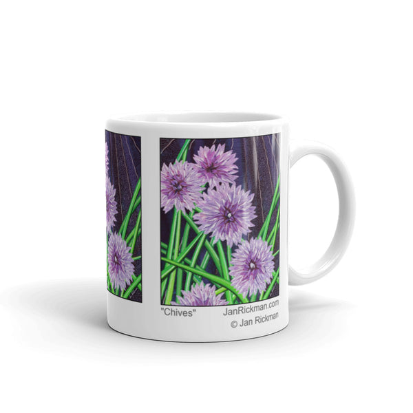 Blooming Chive Design Mug - Jan Rickman