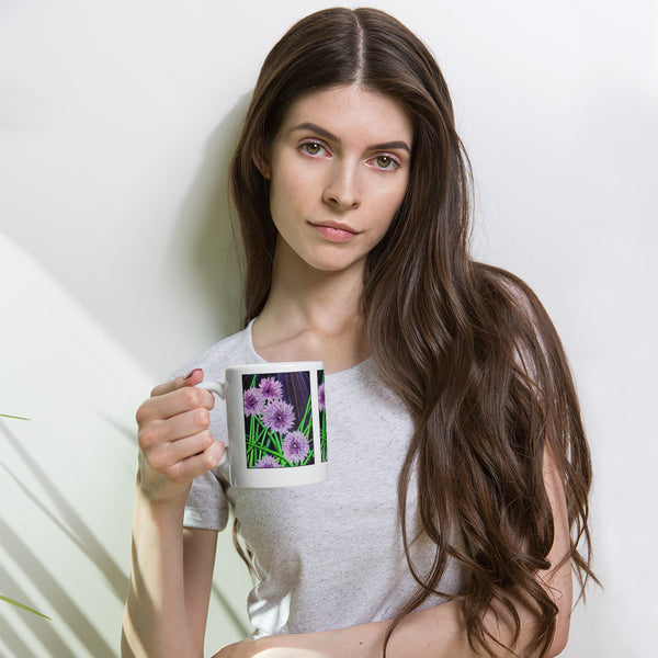 Blooming Chive Design Mug - Jan Rickman
