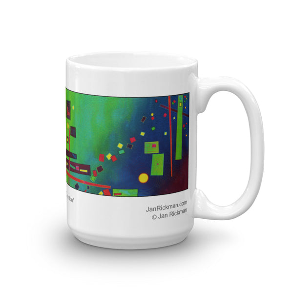 Dancing Shapes Abstract Mug - Jan Rickman
