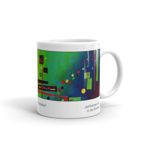 Dancing Shapes Abstract Mug - Jan Rickman