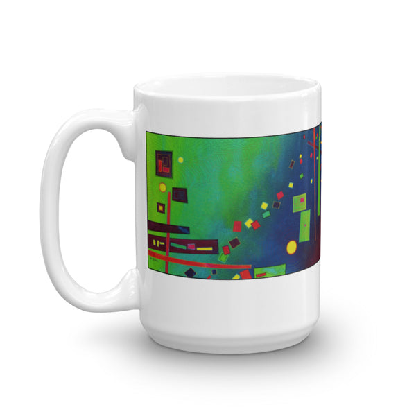 Dancing Shapes Abstract Mug - Jan Rickman