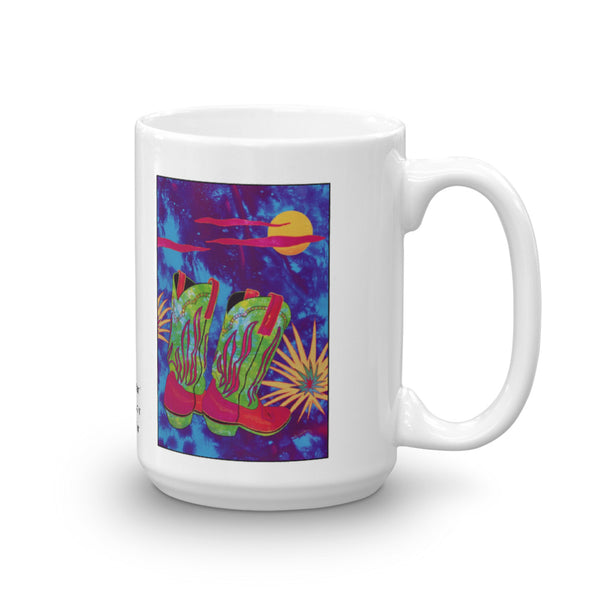 Snazzy Cowboy Boot Coffee Mug - Jan Rickman