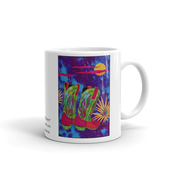 Snazzy Cowboy Boot Coffee Mug - Jan Rickman