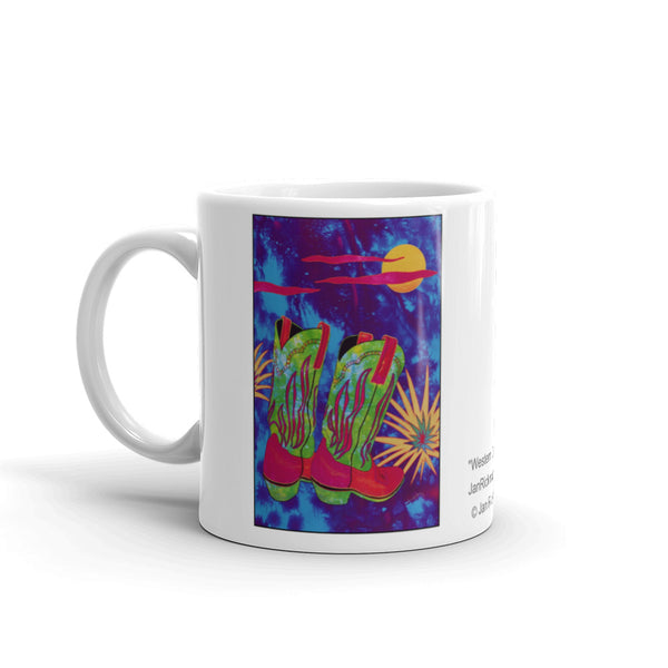 Snazzy Cowboy Boot Coffee Mug - Jan Rickman