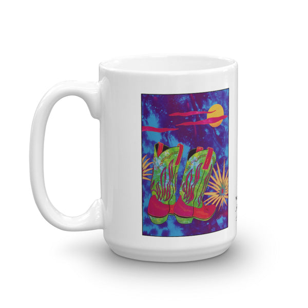 Snazzy Cowboy Boot Coffee Mug - Jan Rickman