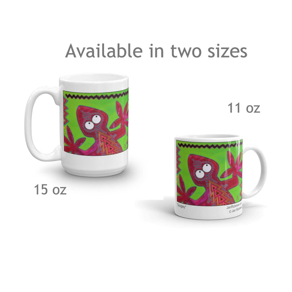 Cheerful Lizard Mug - Jan Rickman