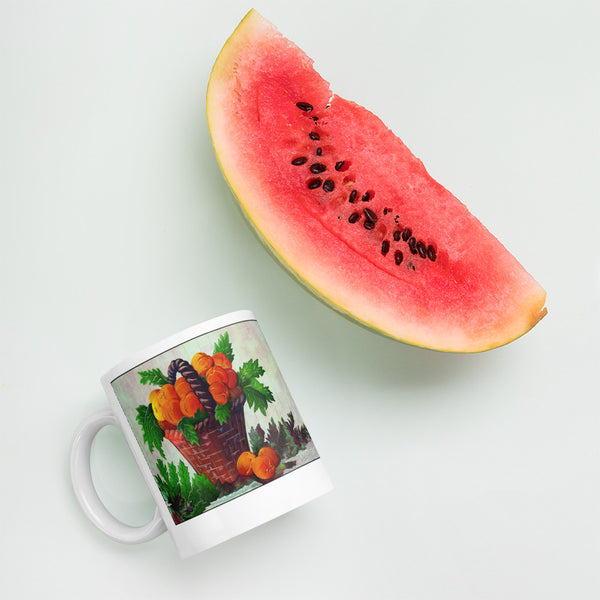 Peaches at Harvest Time Mug - Jan Rickman