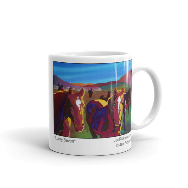 Lucky Seven Western Working Horse Mug - Jan Rickman