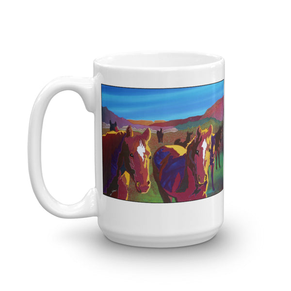 Lucky Seven Western Working Horse Mug - Jan Rickman