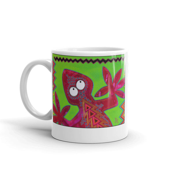 Cheerful Lizard Mug - Jan Rickman
