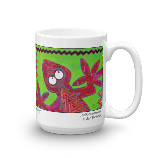 Cheerful Lizard Mug - Jan Rickman