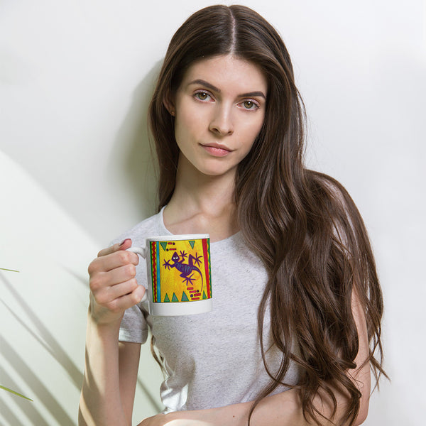 Lizard Catching Rays Mug - Jan Rickman