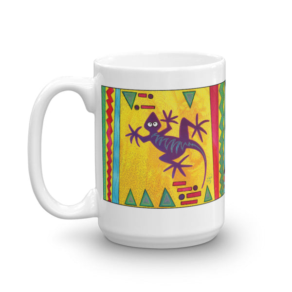Lizard Catching Rays Mug - Jan Rickman