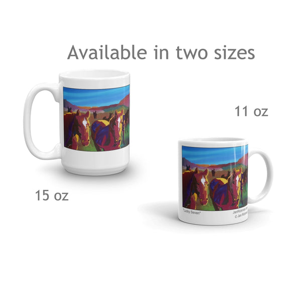 Lucky Seven Western Working Horse Mug - Jan Rickman