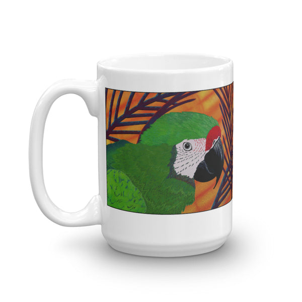 Military Macaw Parrot Coffee Mug - Jan Rickman