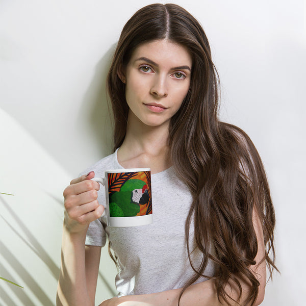 Military Macaw Parrot Coffee Mug - Jan Rickman