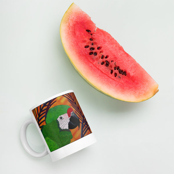 Military Macaw Parrot Coffee Mug - Jan Rickman