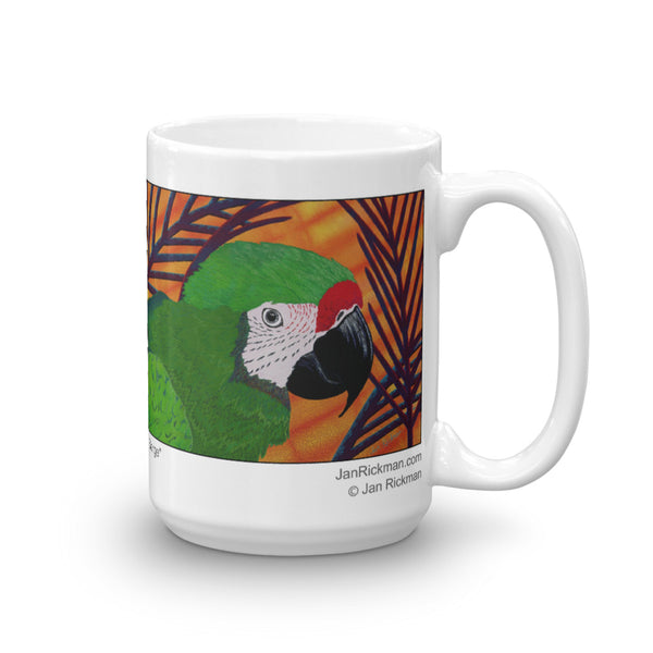 Military Macaw Parrot Coffee Mug - Jan Rickman