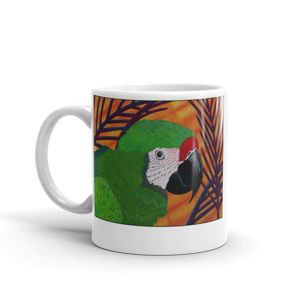 Military Macaw Parrot Coffee Mug - Jan Rickman