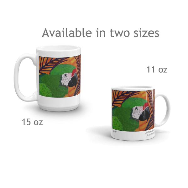 Military Macaw Parrot Coffee Mug - Jan Rickman