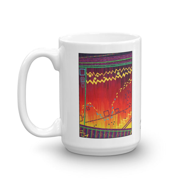 Whimsical Abstract Design Mug - Jan Rickman