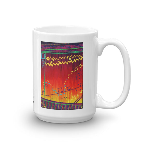 Whimsical Abstract Design Mug - Jan Rickman