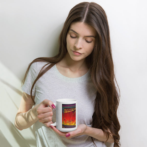 Whimsical Abstract Design Mug - Jan Rickman