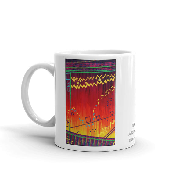 Whimsical Abstract Design Mug - Jan Rickman