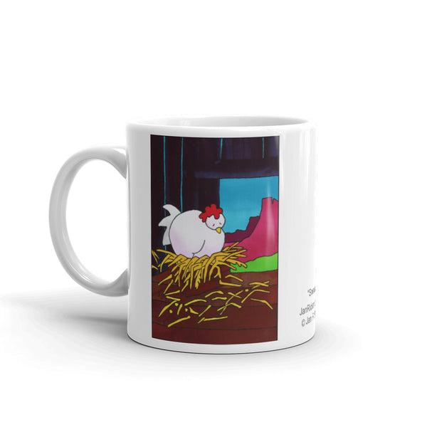 Hen On The Nest and Snoozing Mug - Jan Rickman