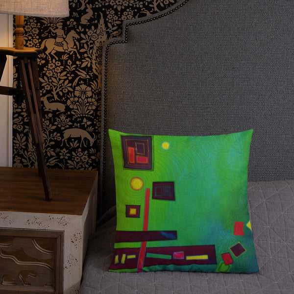 Abstract Design Premium Pillow - Jan Rickman