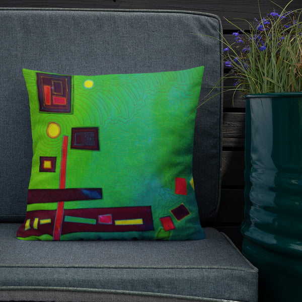 Abstract Design Premium Pillow - Jan Rickman