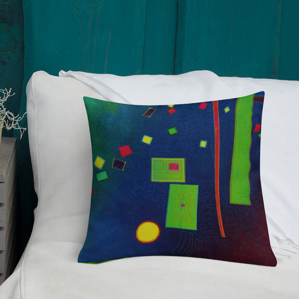 Abstract Design Premium Pillow - Jan Rickman