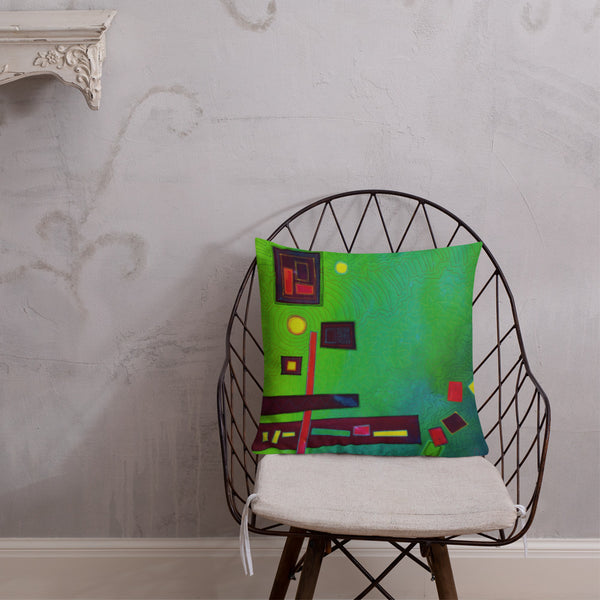 Abstract Design Premium Pillow - Jan Rickman