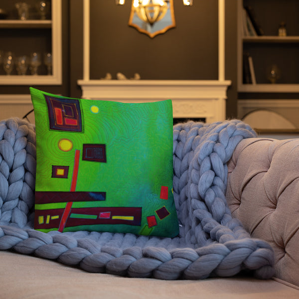 Abstract Design Premium Pillow - Jan Rickman