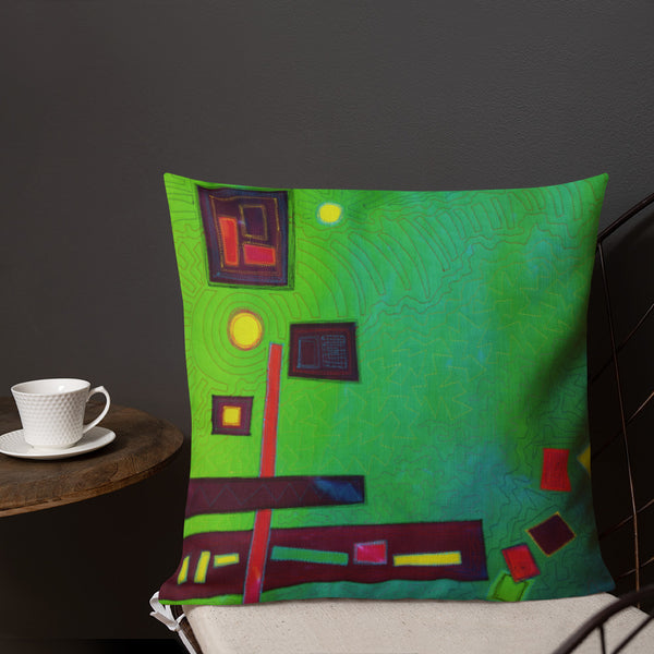 Abstract Design Premium Pillow - Jan Rickman