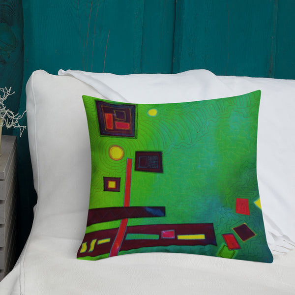 Abstract Design Premium Pillow - Jan Rickman