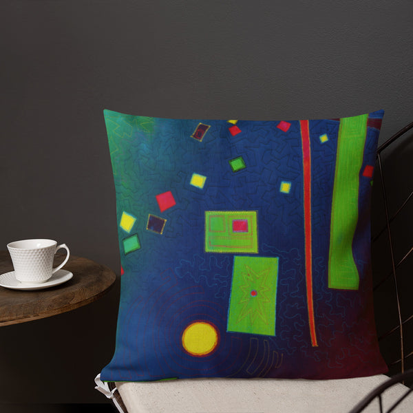 Abstract Design Premium Pillow - Jan Rickman