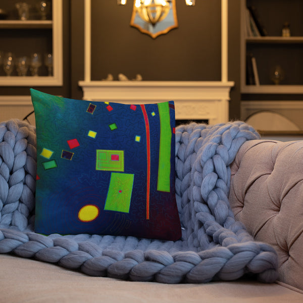 Abstract Design Premium Pillow - Jan Rickman
