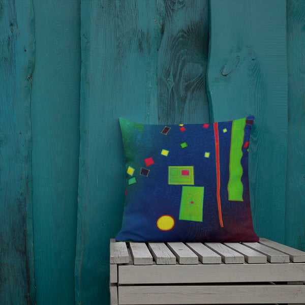 Abstract Design Premium Pillow - Jan Rickman