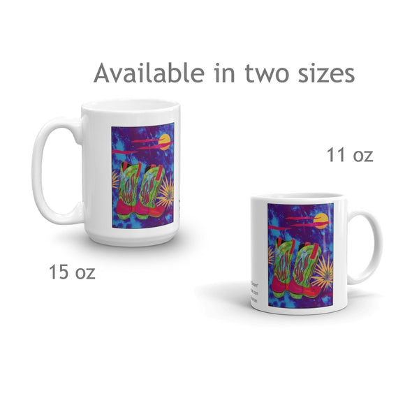 Snazzy Cowboy Boot Coffee Mug - Jan Rickman