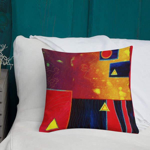Abstract Throw Pillow - Jan Rickman